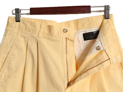 90s エディーバウアー コットン チノ ショートパンツ メンズ 32 / 古着 90年代 Eddie Bauer ショーツ 短パン アウトドア ツータック 黒タグ