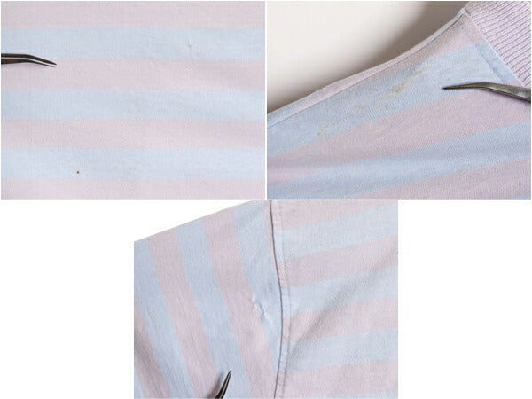 90s カルバンクライン ポケット付き ボーダー 半袖 Tシャツ メンズ XL / 古着 90年代 オールド CALVIN KLEIN SPORT ヘビーウェイト ポケT