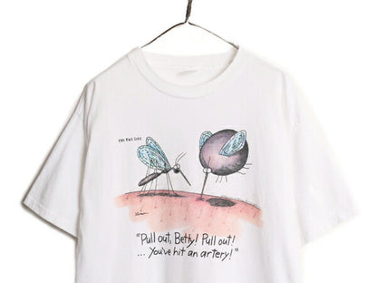 90s USA製 ジョーク キャラクター イラスト プリント 半袖 Tシャツ メンズ XL / 90年代 オールド アート シングルステッチ ヘビーウェイト
