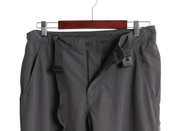 ノースフェイス ナイロン カーゴ ショートパンツ メンズ 32 / 古着 アウトドア ショーツ ストレッチ 短パン ワンポイント ゆったり グレー
