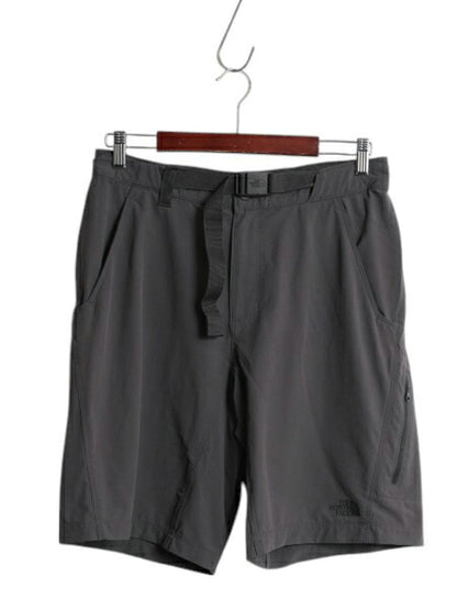 ノースフェイス ナイロン カーゴ ショートパンツ メンズ 32 / 古着 アウトドア ショーツ ストレッチ 短パン ワンポイント ゆったり グレー