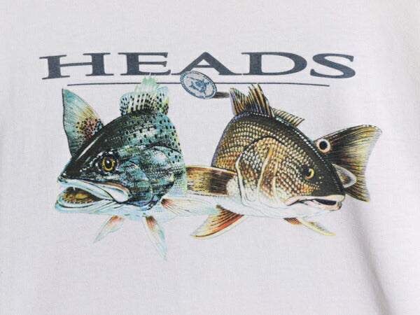 00s コロンビア フィッシュ イラスト 両面 プリント Tシャツ メンズ L 00年代 オールド Columbia アウトドア 魚 ヘビーウェイト アート 白
