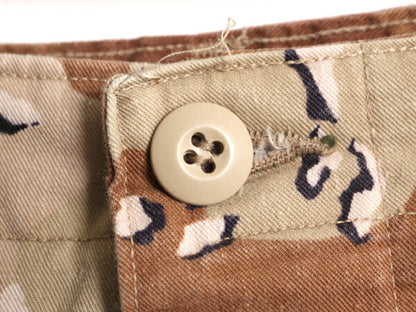 80s 86年製 US ARMY 米軍実物 デザート カモ BDU ミリタリー パンツ X-SMALL X-SHORT 80年代 ヴィンテージ 6c チョコチップ アーミー 迷彩