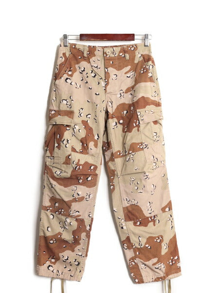 80s 86年製 US ARMY 米軍実物 デザート カモ BDU ミリタリー パンツ X-SMALL X-SHORT 80年代 ヴィンテージ 6c チョコチップ アーミー 迷彩