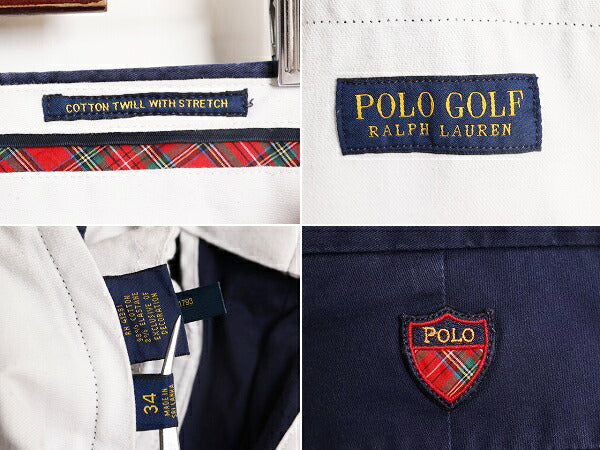 ポロ ゴルフ ラルフローレン チノ ショートパンツ メンズ 34 / POLO GOLF ショーツ 短パン アーミー タイプノータック コットン ストレッチ
