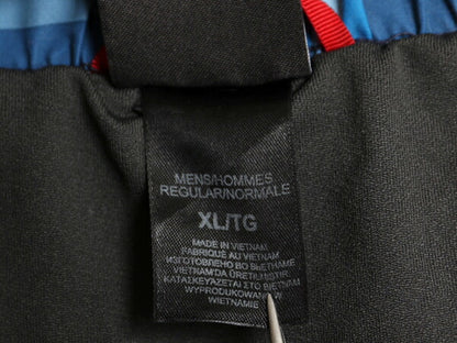 ノースフェイス チェック ショートパンツ メンズ XL 古着 アウトドア サーフ スイム ショーツ 短パン 水陸両用 ワンポイント インナー付き