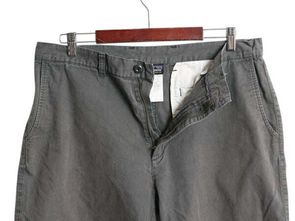 パタゴニア オールウェア ショーツ メンズ 35 15年製 アウトドア ノータック ショートパンツ オーガニック コットン キャンバス 短パン 灰