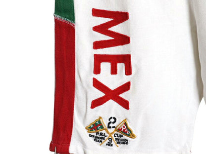 ビッグポニー ポロ ラルフローレン 鹿の子 ロング ショートパンツ ボーイズ XL メンズ M 程 メキシコ代表 短パン ショーツ ポケット付き 白
