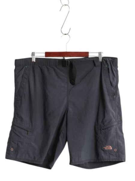 ノースフェイス ナイロン カーゴ ショートパンツ メンズ L 古着 アウトドア スイム サーフ ショーツ 短パン 水陸両用 海パン インナー付き