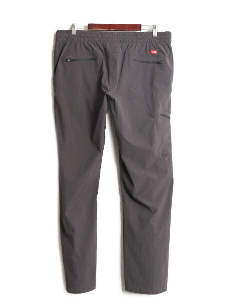 ノースフェイス ナイロン パンツ レディース L 古着 The North Face アウトドア ストレッチ カーゴ ストレート トレイル クロップド グレー