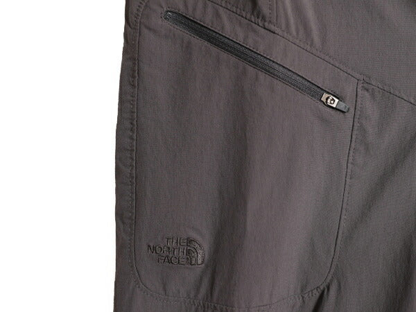 ノースフェイス ナイロン パンツ レディース L 古着 The North Face アウトドア ストレッチ カーゴ ストレート トレイル クロップド グレー