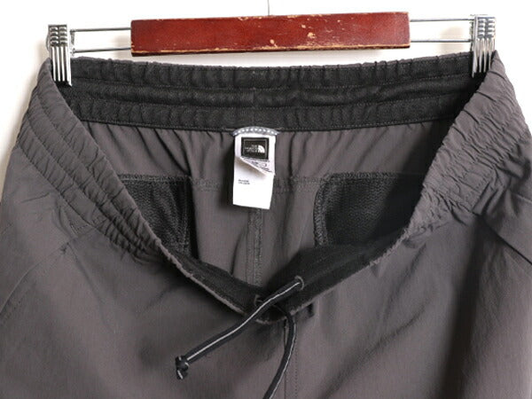 ノースフェイス ナイロン パンツ レディース L 古着 The North Face アウトドア ストレッチ カーゴ ストレート トレイル クロップド グレー