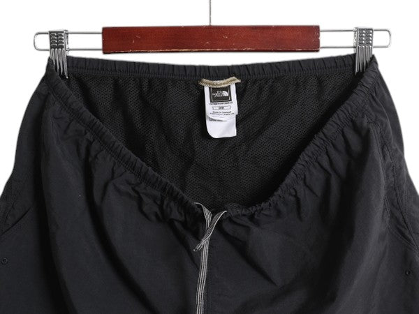 ノースフェイス ナイロン ショート パンツ レディース M メンズ S 程 アウトドア サーフ スイム ショーツ 短パン 水陸両用 インナー付き 黒