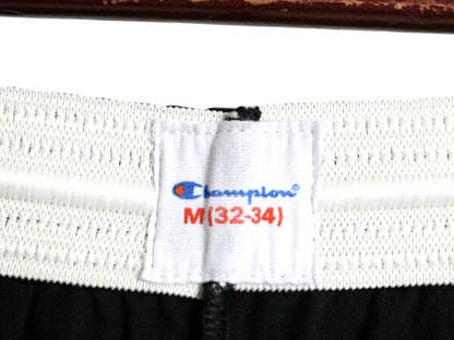 チャンピオン コットン ショートパンツ メンズ M イージー ショーツ 短パン トレーニング ハーフパンツ ワンポイント 薄手 目付き ブラック