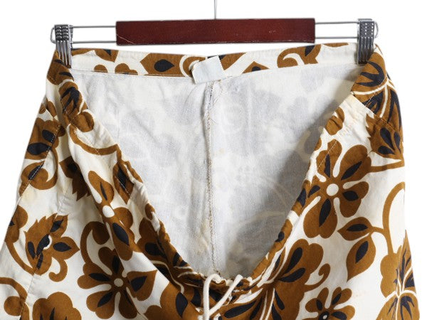 70s USA製 ジャンセン 総柄 ショートパンツ メンズ XL 程 ヴィンテージ ショーツ 短パン 海パン 水陸両用 アロハ ハワイアン サーフ スイム