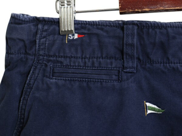 00s ポロ ラルフローレン 総柄 コットン チノ ショートパンツ メンズ 35 / 古着 オールド ヴィンテージ 加工 ショーツ フラッグ モノグラム