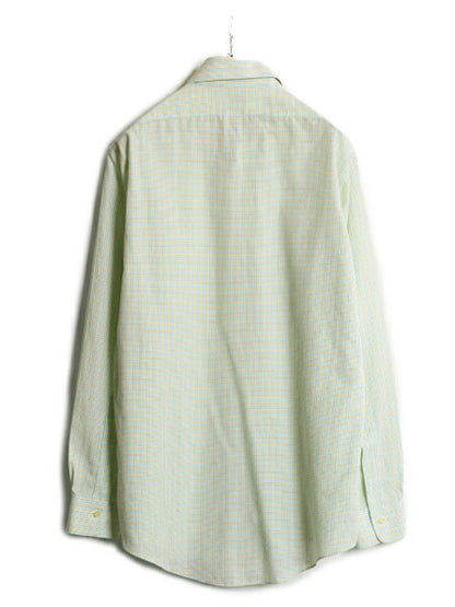 ブルックスブラザーズ チェック 長袖 ボタンダウン シャツ メンズ M 程 BROOKS BROTHERS コットン ワイシャツ マルチカラー スリムフィット