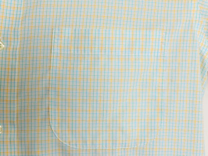 ブルックスブラザーズ チェック 長袖 ボタンダウン シャツ メンズ M 程 BROOKS BROTHERS コットン ワイシャツ マルチカラー スリムフィット