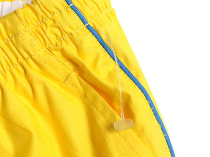 デッドストック 90s USA製 ポロ ラルフローレン コットン ショートパンツ メンズ XL 小さめ オールド ショーツ 短パン 海パン 水陸両用 黄