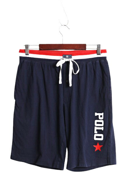 ポロ ラルフローレン コットン ショートパンツ メンズ M 古着 短パン ショーツ イージーパンツ ポケット付き ルームウェア パジャマ 部屋着