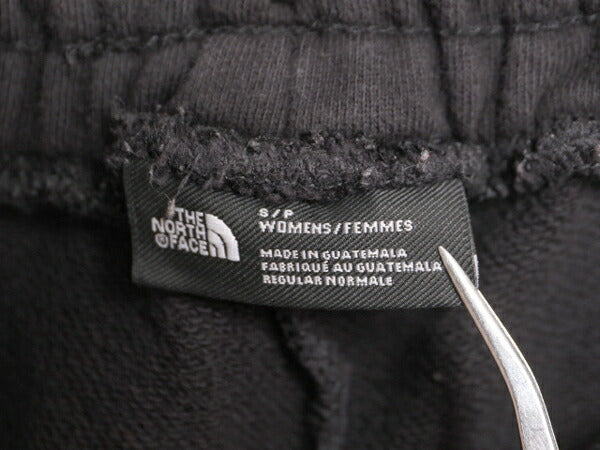 ノースフェイス ポケット付き スウェット パンツ レディース S The North Face アウトドア トレーナー ヘビーウェイト スエット 黒 スリム