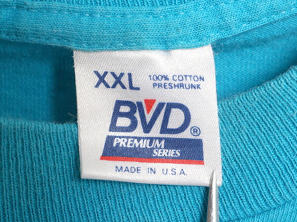 90s USA製 BVD ポケット付き 無地 半袖 Tシャツ メンズ XXL / オールド シングルステッチ ポケT 無地T ヘビーウェイト 大きいサイズ 耳付き