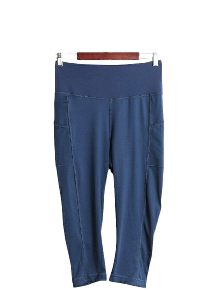 パタゴニア パックアウト クロップ レディース L 20年製 タイツ ストレッチ パンツ レギンス スパッツ フィットネス トレーニング ヨガ 青