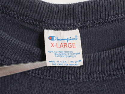 80s USA製 チャンピオン 3段 カレッジ プリント 半袖 Tシャツ メンズ XL / 80年代 ヴィンテージ Champion シングルステッチ 100% コットン