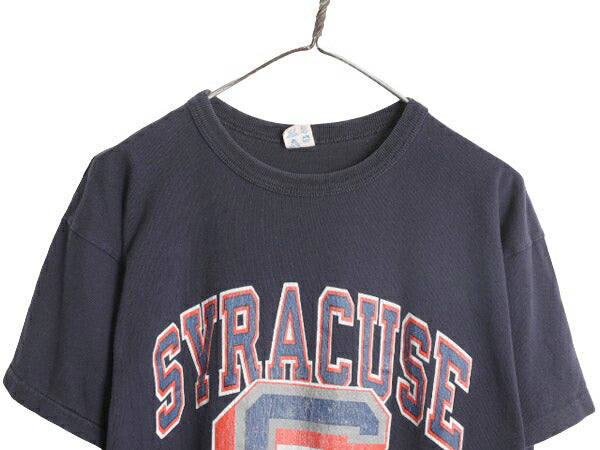 80s USA製 チャンピオン 3段 カレッジ プリント 半袖 Tシャツ メンズ XL / 80年代 ヴィンテージ Champion シングルステッチ 100% コットン
