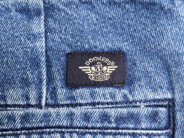 00s ドッカーズ リーバイス デニム ショートパンツ メンズ 34 古着 00年代 オールド LEVIS DOCKERS 短パン ツータック ショーツ コットン