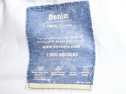 00s ドッカーズ リーバイス デニム ショートパンツ メンズ 34 古着 00年代 オールド LEVIS DOCKERS 短パン ツータック ショーツ コットン