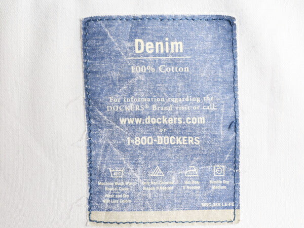 00s ドッカーズ リーバイス デニム ショート パンツ メンズ 34 古着 00年代 オールド LEVIS DOCKERS 短パン ツータック コットン ショーツ