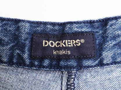 00s ドッカーズ リーバイス デニム ショート パンツ メンズ 34 古着 00年代 オールド LEVIS DOCKERS 短パン ツータック コットン ショーツ
