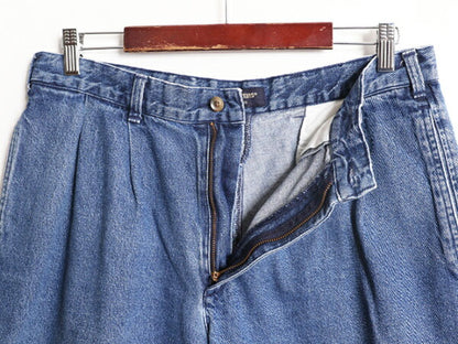 00s ドッカーズ リーバイス デニム ショート パンツ メンズ 34 古着 00年代 オールド LEVIS DOCKERS 短パン ツータック コットン ショーツ