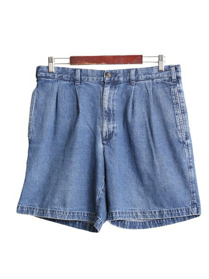 00s ドッカーズ リーバイス デニム ショート パンツ メンズ 34 古着 00年代 オールド LEVIS DOCKERS 短パン ツータック コットン ショーツ