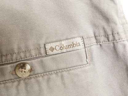 00s コロンビア ブッシュ ショートパンツ 12 レディース 実寸 32 程/ 古着 オールド Columbia ショーツ 短パン サファリ ノータック カーゴ