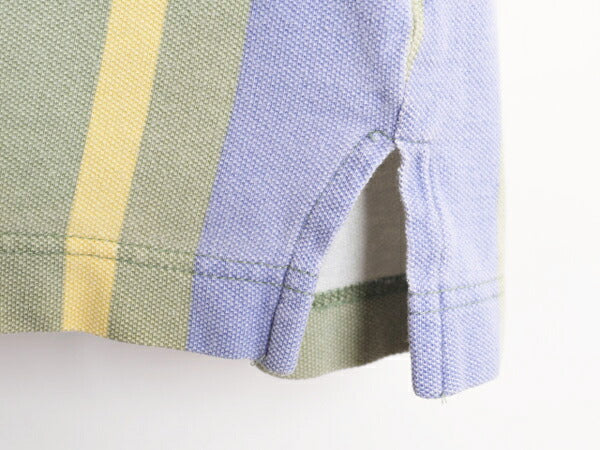 90s OLD GAP ストライプ 鹿の子 半袖 ポロシャツ メンズ XL / オールド ギャップ 半袖シャツ コットン 旧タグ 大きいサイズ マルチカラー