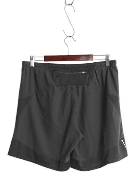 ノースフェイス ショートパンツ メンズ L 程/ ショーツ 薄手 ストレッチ 短パン ワンポイント イージーパンツ トレーニング ツートン 黒 灰