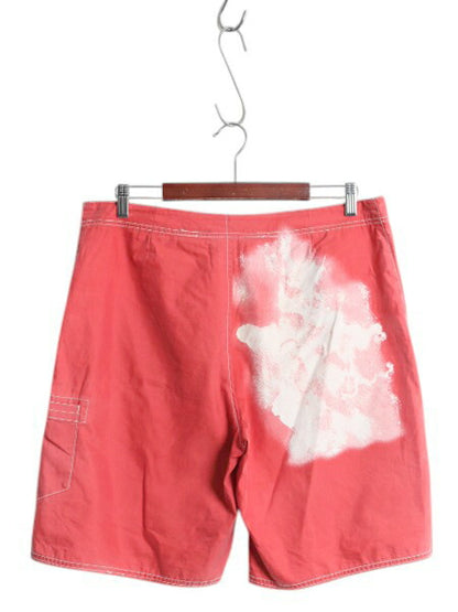 90s ポロ ラルフローレン 総柄 ショートパンツ メンズ L 程 オールド スイム ショーツ 短パン 海パン 水陸両用 ステンシル ペイント マリン
