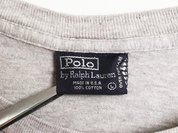 90s USA製 ポロベア ポロスポーツ ラルフローレン プリント 半袖 Tシャツ メンズ L / オールド POLO SPORT キャラクター シングルステッチ