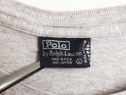90s USA製 ポロベア ポロスポーツ ラルフローレン プリント 半袖 Tシャツ メンズ L / オールド POLO SPORT キャラクター シングルステッチ