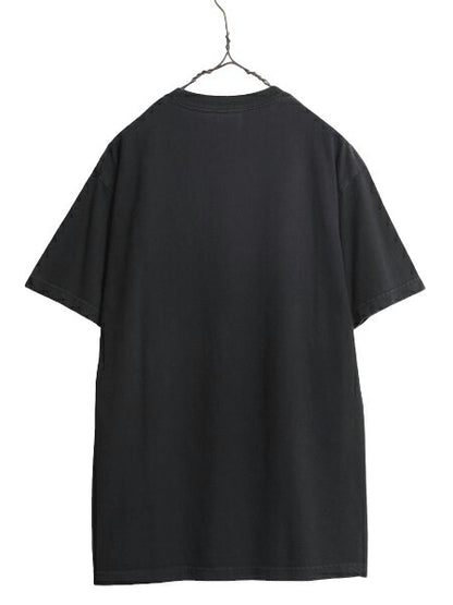 00s ジョーク メッセージ プリント 半袖 Tシャツ メンズ L / 00年代 オールド グラフィック ヘビーウェイト コットン ブラック カットソー