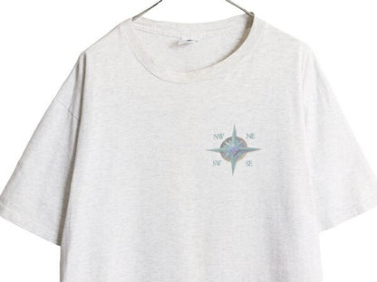 90s USA製 コロンビア フィッシュ イラスト 両面 プリント Tシャツ メンズ XL / 90年代 オールド Columbia アウトドア シングルステッチ 魚