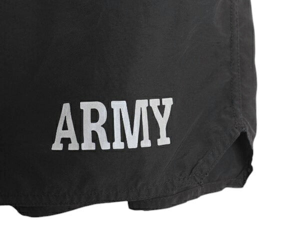 米軍実物 US ARMY アーミー ナイロン トレーニング ショートパンツ メンズ M ショーツ 短パン 海パン ミリタリー 水陸両用 インナー付き 黒