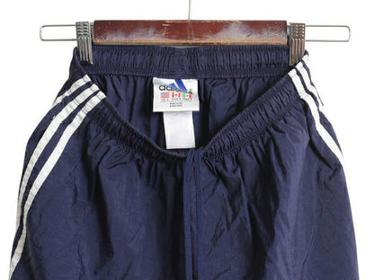 90s アディダス ナイロン ショートパンツ メンズ S 古着 オールド 短パン ショーツ スポーツ トレーニング 3ライン サッカー プラクティス
