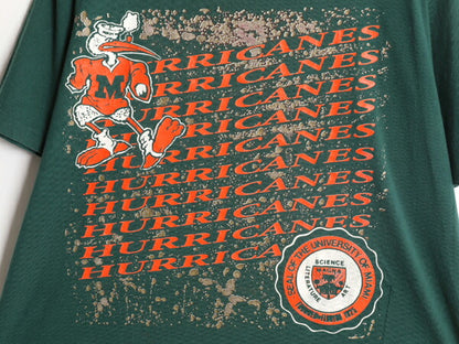 90s USA製 カレッジ キャラクター プリント Tシャツ メンズ XL / 90年代 オールド ヘビーウェイト シングルステッチ 大きいサイズ アメフト