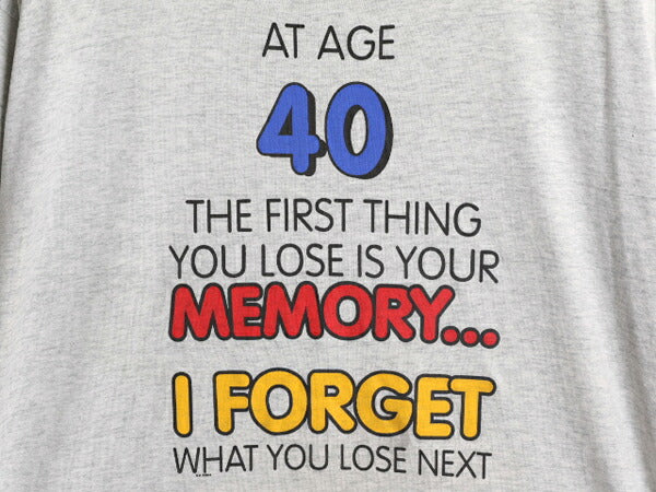 90s USA製 ジョーク メッセージ プリント 半袖 Tシャツ メンズ XL / 90年代 オールド グラフィック 大きいサイズ シングルステッチ グレー