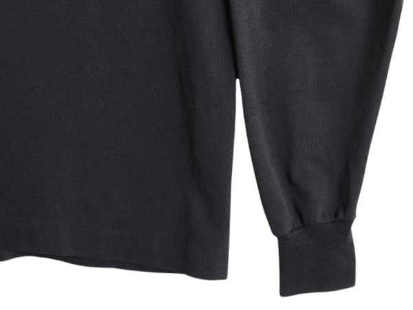 90s USA製 袖 プリント 長袖 Tシャツ メンズ XL オールド シングルステッチ ロンT カットソー スクリーン スターズ 大きいサイズ ブラック
