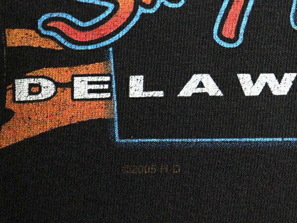 00s USA製 ハーレー ダビットソン 両面 プリント Tシャツ メンズ L 古着 オールド オフィシャル ウルフ ファイヤー バイク グラフィック 黒