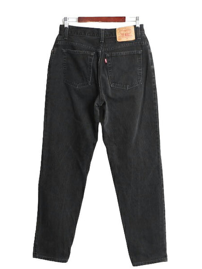 00s リーバイス 550 リラックス フィット テーパード ブラック デニム パンツ レディース L / 00年代 オールド Levis ジーンズ ジーパン 黒